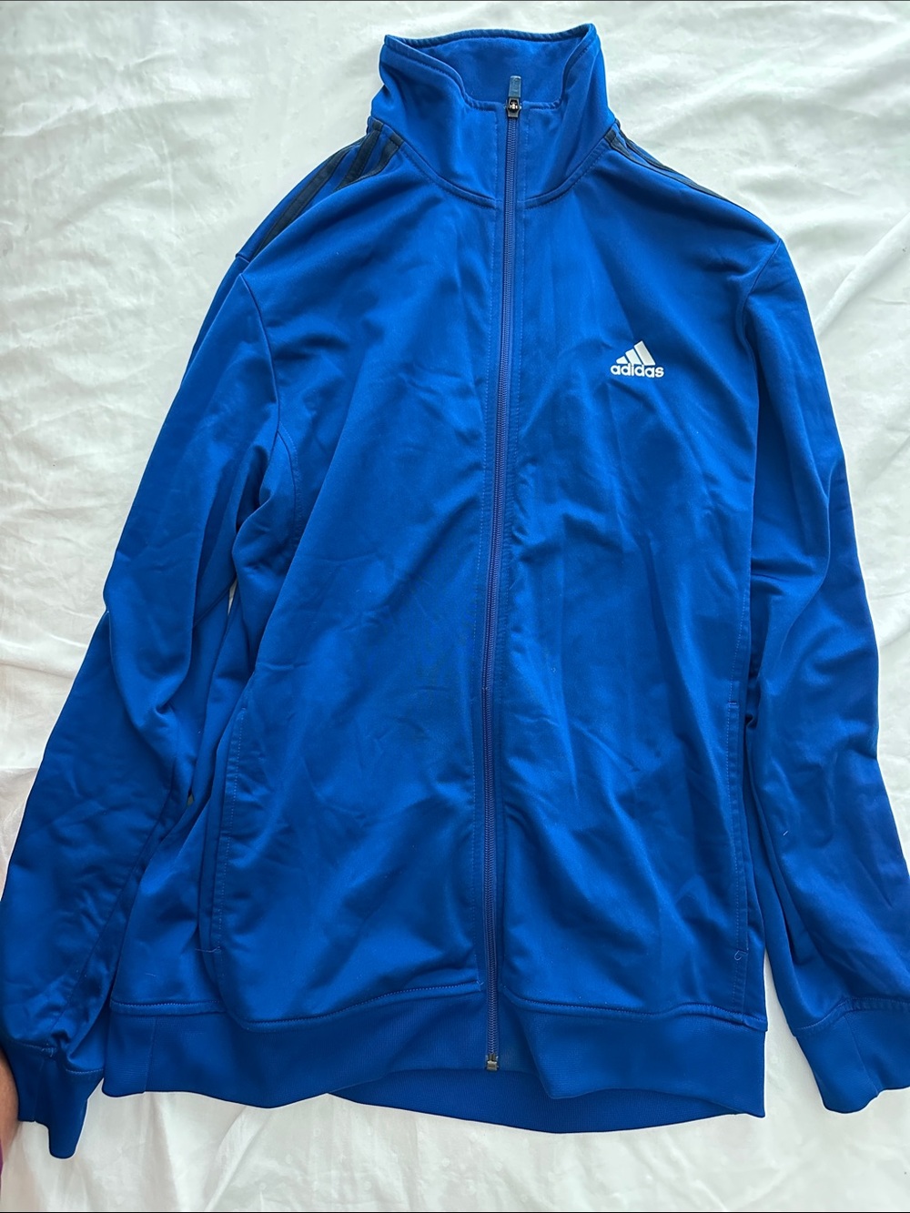 adidas Men’s Royal Blue Full-Zip Performance Jacket